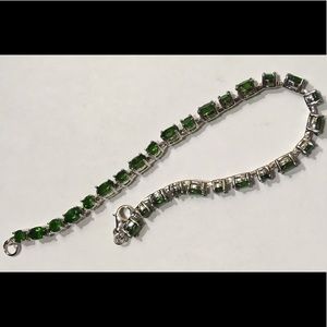 New Sterling Chrome Diopside Bracelet